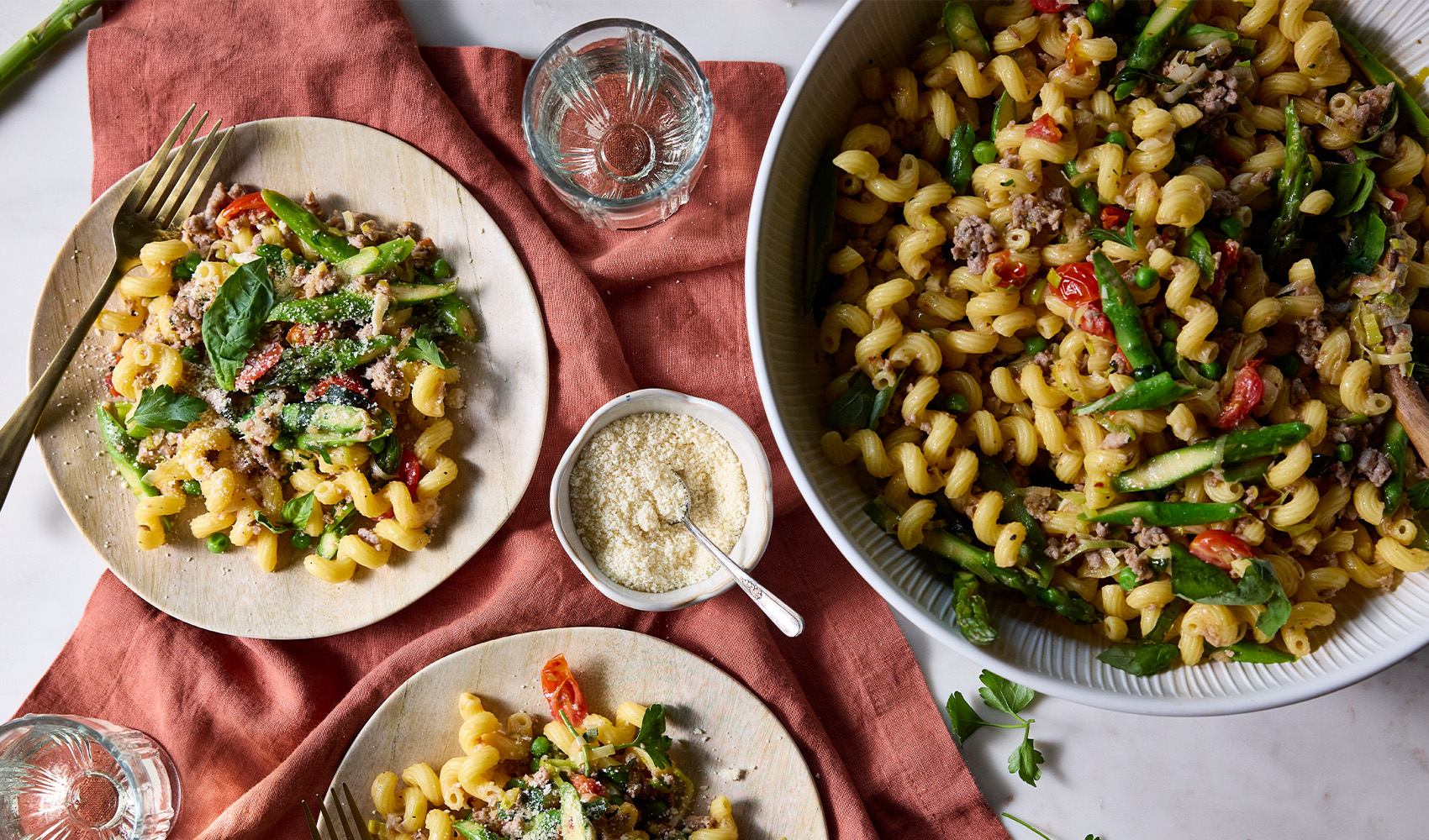 Spring Sausage Pasta