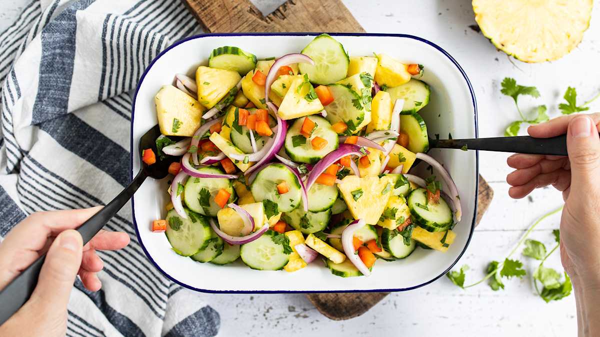 Pineapple Cucumber Salad 