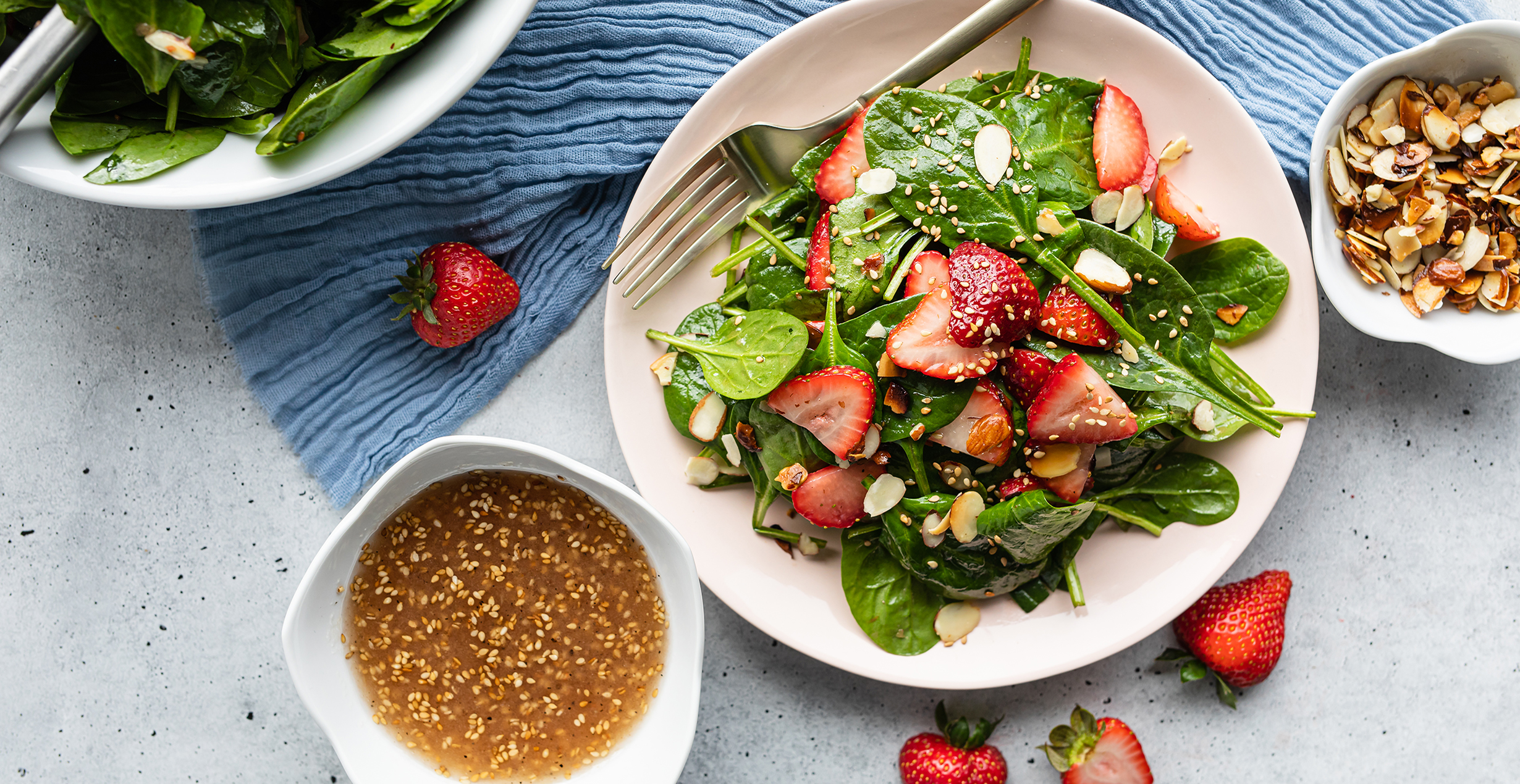 Strawberry Spring Picnic Salad