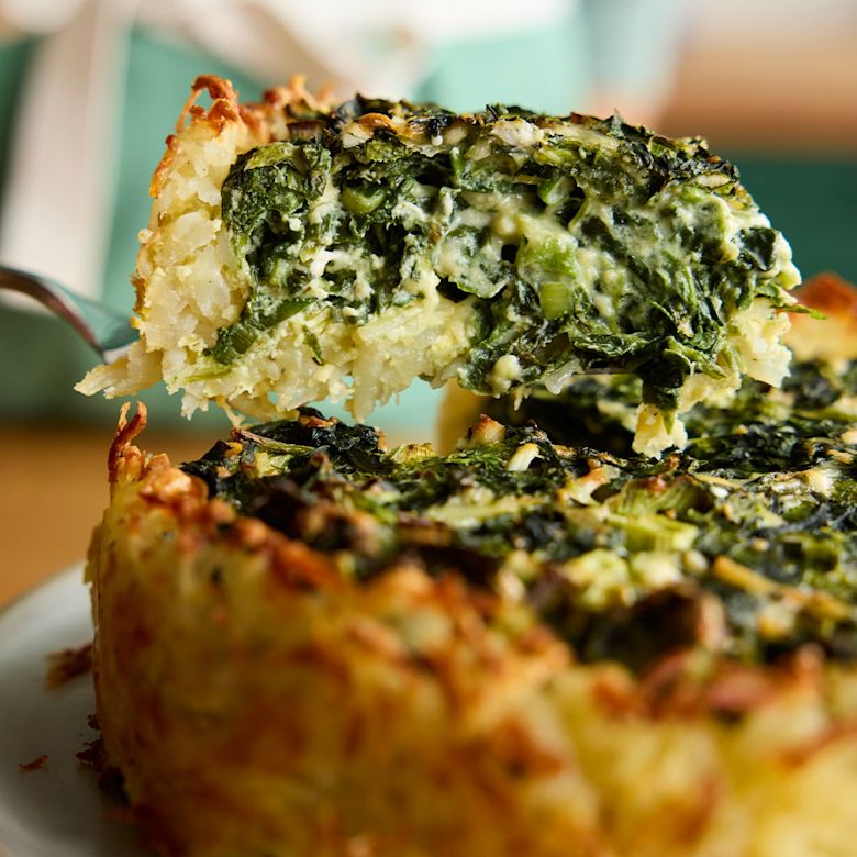 03 / POTATO CRUSTED SPINACH QUICHE