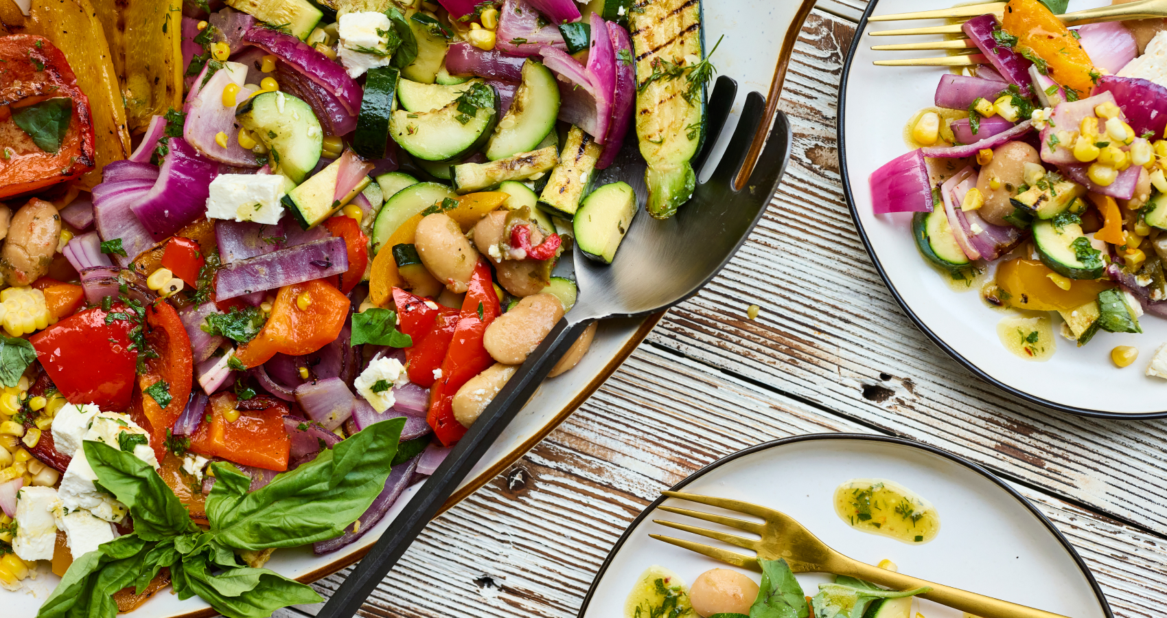 Grilled Vegetables with Herb Vinaigrette