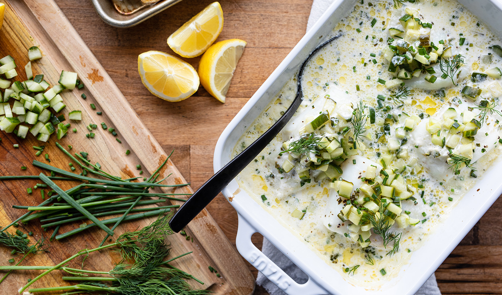 Fish with Cucumber Cream Sauce Town & Country Markets