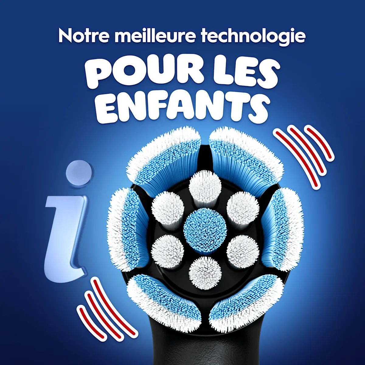 Brossette Oral-B iO 6+ Kids avec notre meilleure technologie pour les enfants.