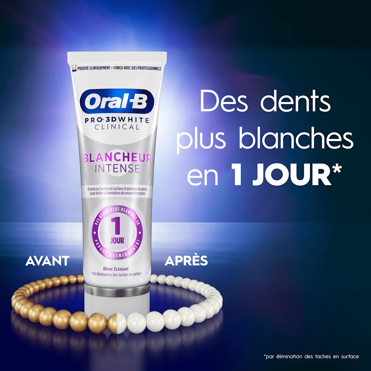 Image - Product - DTC - Oral-B iO6 Blanche et Rose Brosses à dents électriques + 3 brossettes + Étui de voyage Premium + Oral-B 3D White Dentifrice Professional 75 ml - SI (23)