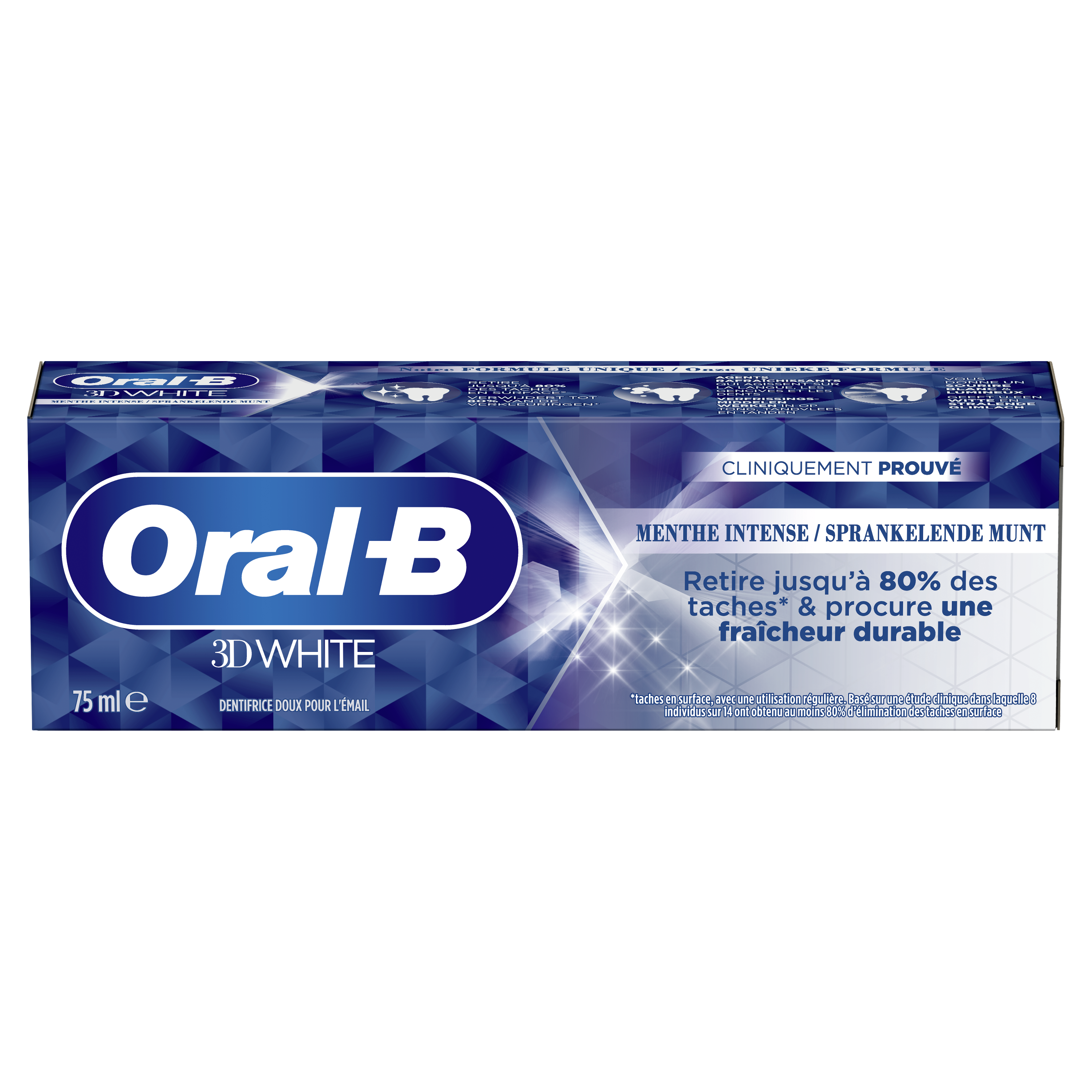 3D White - Oral-B 3D White Menthe Intense Dentifrice - 0 undefined