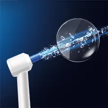La technologie WaterJet aide à éliminer rapidement et en douceur les résidus alimentaires entre les dents tout en stimulant et en massant les gencives.