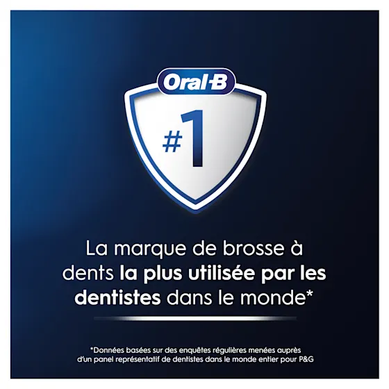 Oral-B: marque #1 la plus utilisée par les dentistes dans le monde.
