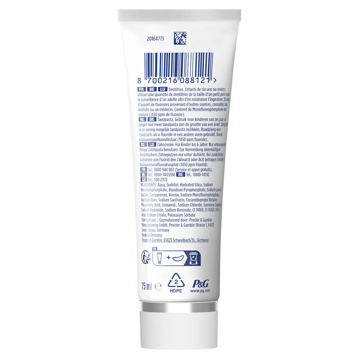 Image - Product - DTC - Oral-B iO6 Blanche et Rose Brosses à dents électriques + 3 brossettes + Étui de voyage Premium + Oral-B 3D White Dentifrice Professional 75 ml - SI (18)