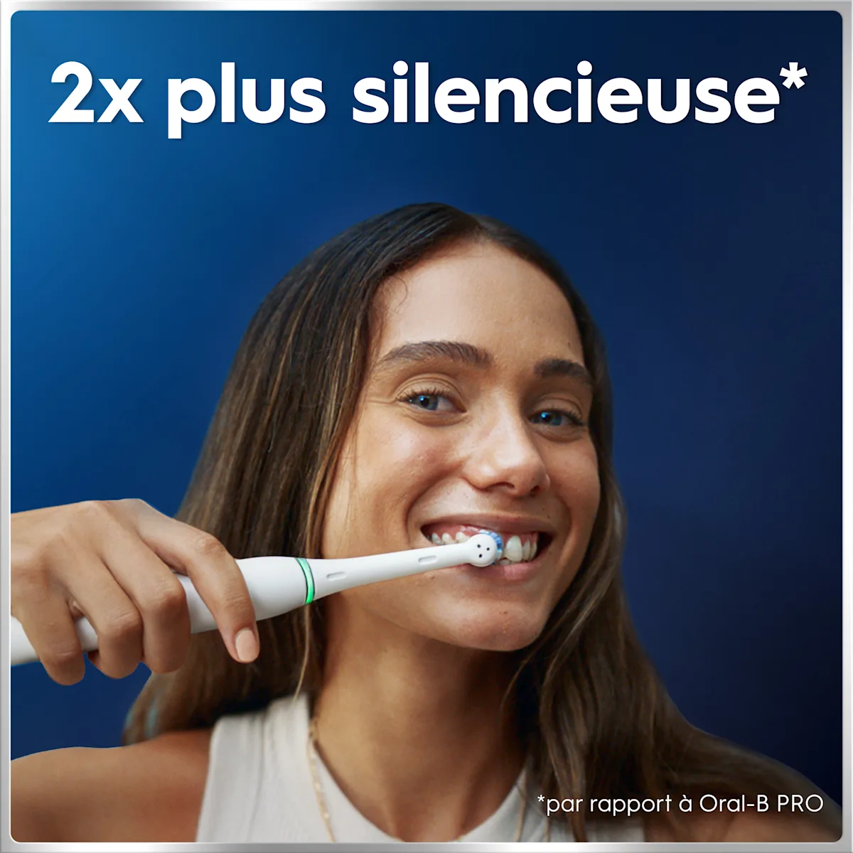 Application Oral-B et QR code pour enregistrer la garantie de la brosse à dents électrique Oral-B iO6.