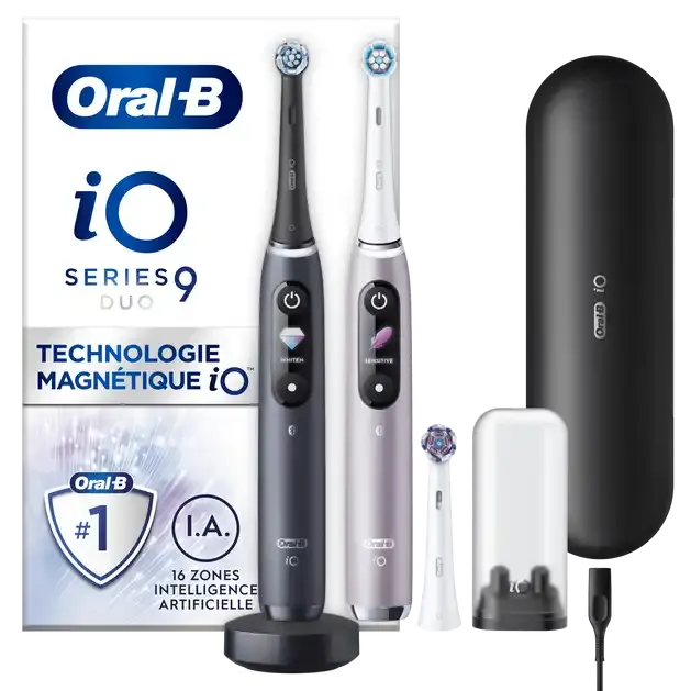 Oral-B iO 10 Noire Brosse à dents électrique avec brossette