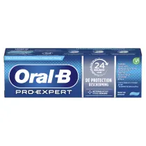 Le dentifrice Oral-B Pro-Expert Nettoyage Intense a été conçu avec des dentistes. Il procure une sensation de propreté intense et une protection contre la plaque dentaire 24 heures sur 24 avec un brossage deux fois par jour.
