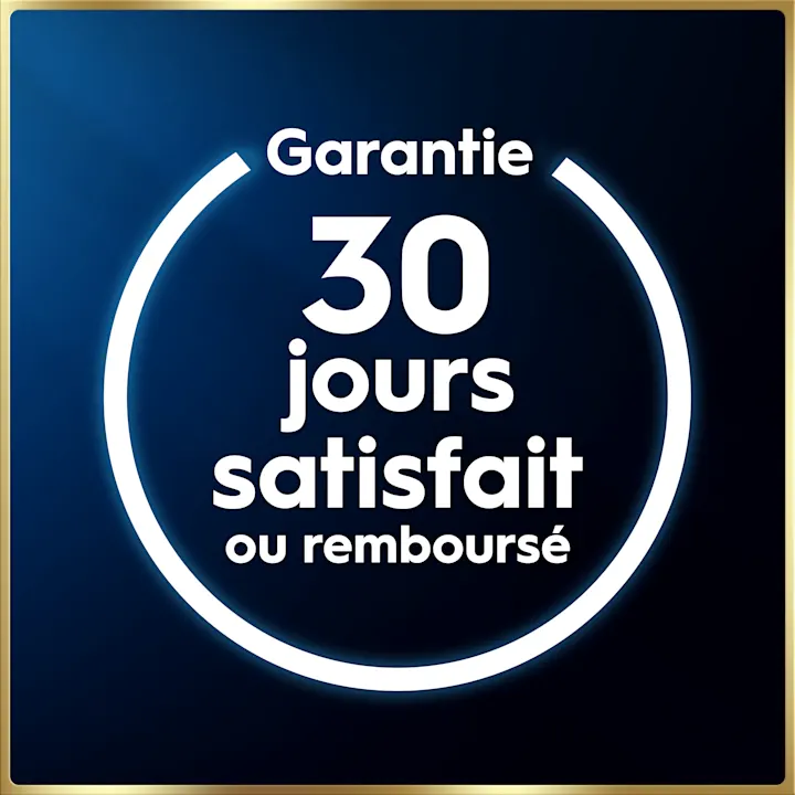Garantie Oral-B 30 jours satisfait ou remboursé.