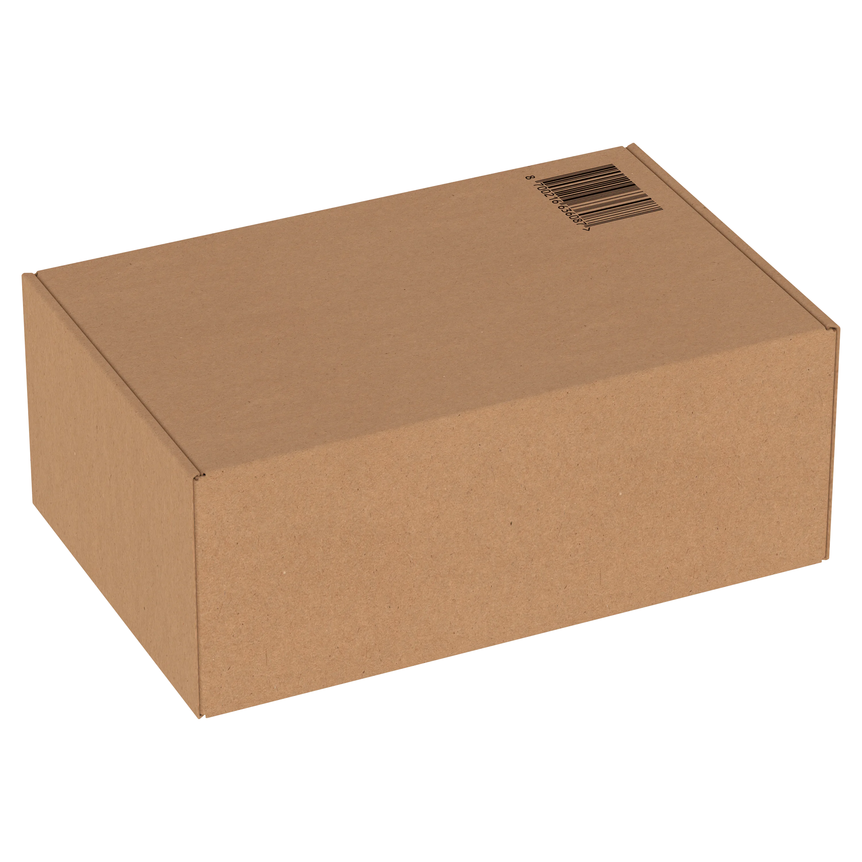 Carton dâemballage marron pour produit Oral-B, avec un code-barres sur le dessus.