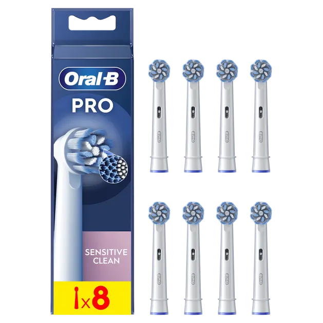 Oral-B Pro - 8 Sensitive Clean brush heads - 24 months