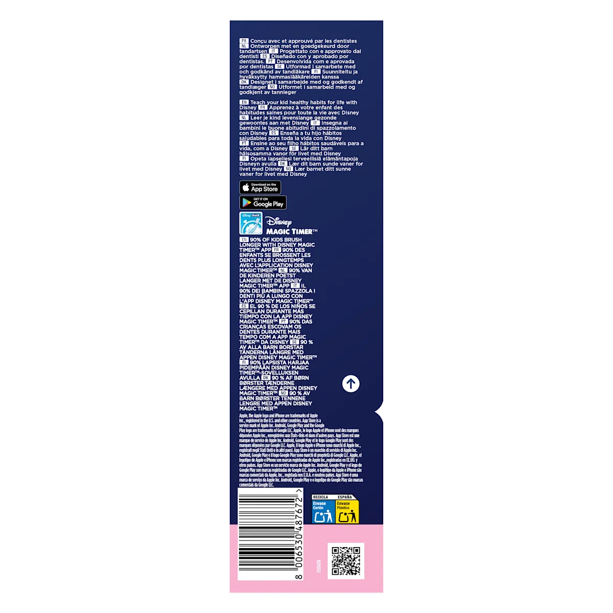 image 10 Oral-B brossettes enfants: 90% des enfants brossent plus longtemps avec l’app Disney Magic Timer.