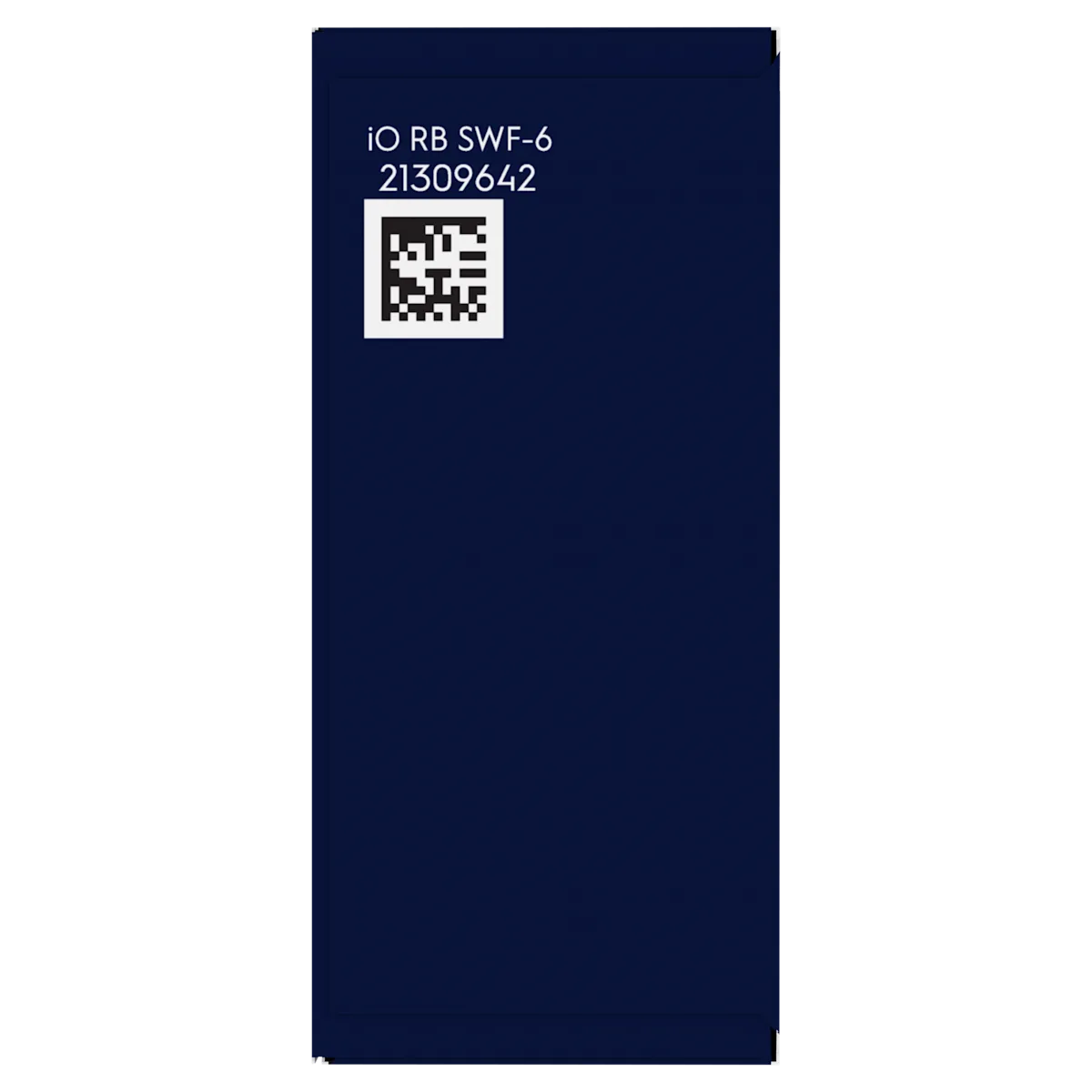 Oral-B iO RB SWF-6 emballage avec code QR et numéro de série 21309642.