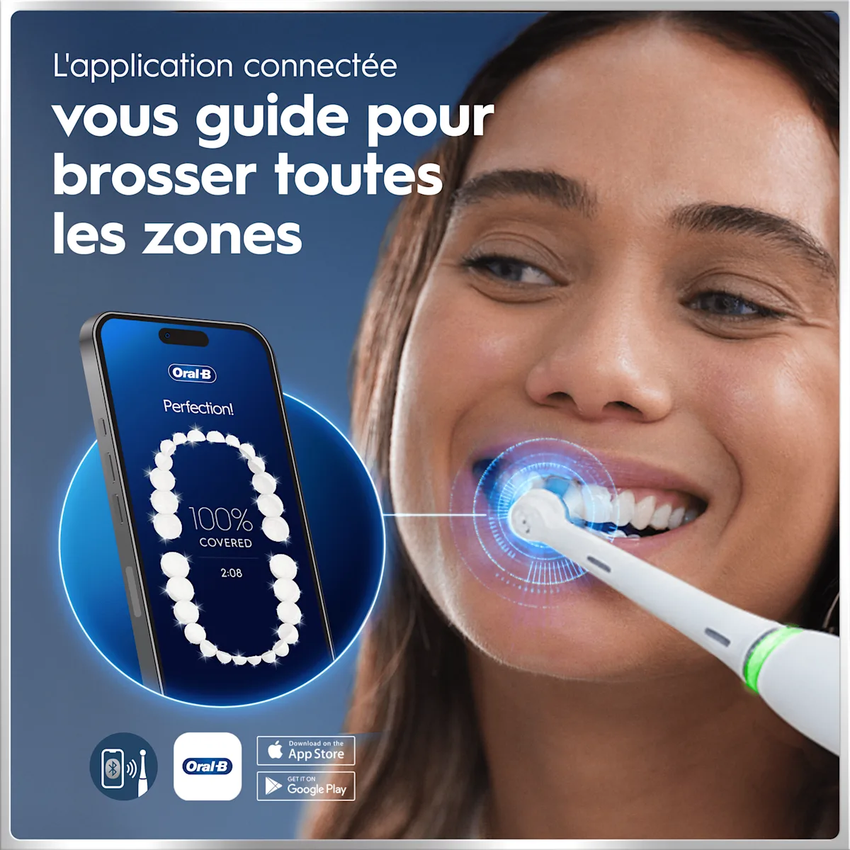 Image - Product - DTC - Oral-B iO6 Blanche et Rose Brosses à dents électriques + 3 brossettes + Étui de voyage Premium + Oral-B 3D White Dentifrice Professional 75 ml - SI (1)