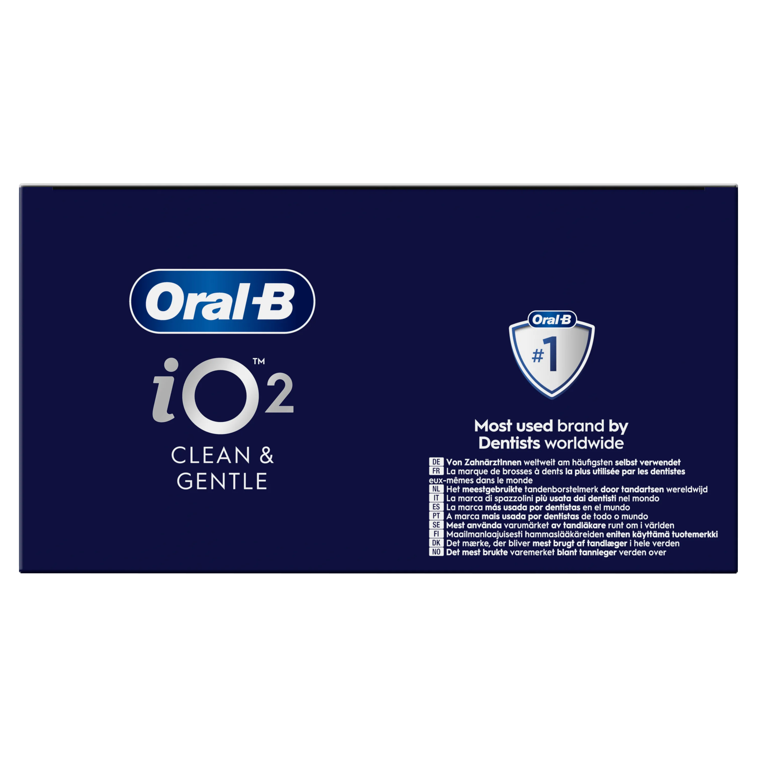 Oral-B iO2, la marque la plus utilisée par les dentistes du monde entier.;