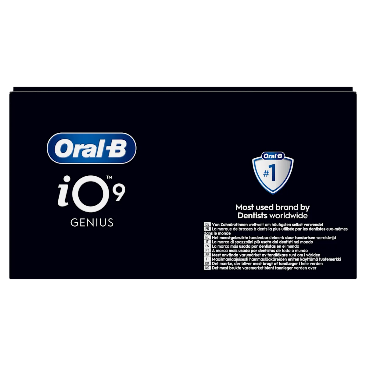 Oral-B iO9 Genius, la marque la plus utilisée par les dentistes dans le monde.