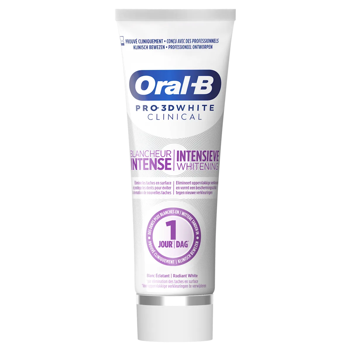 Image - Product - DTC - Oral-B iO6 Blanche et Rose Brosses à dents électriques + 3 brossettes + Étui de voyage Premium + Oral-B 3D White Dentifrice Professional 75 ml - SI (17)