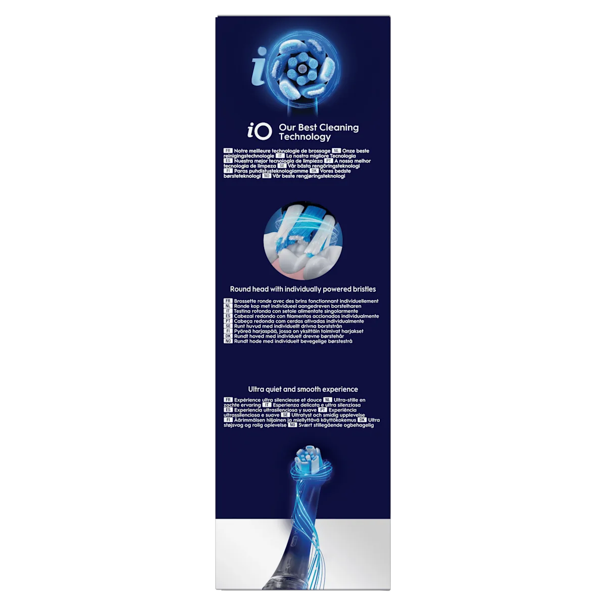 Oral-B iO, mettant en avant sa Notre meilleure technologie de brossage.