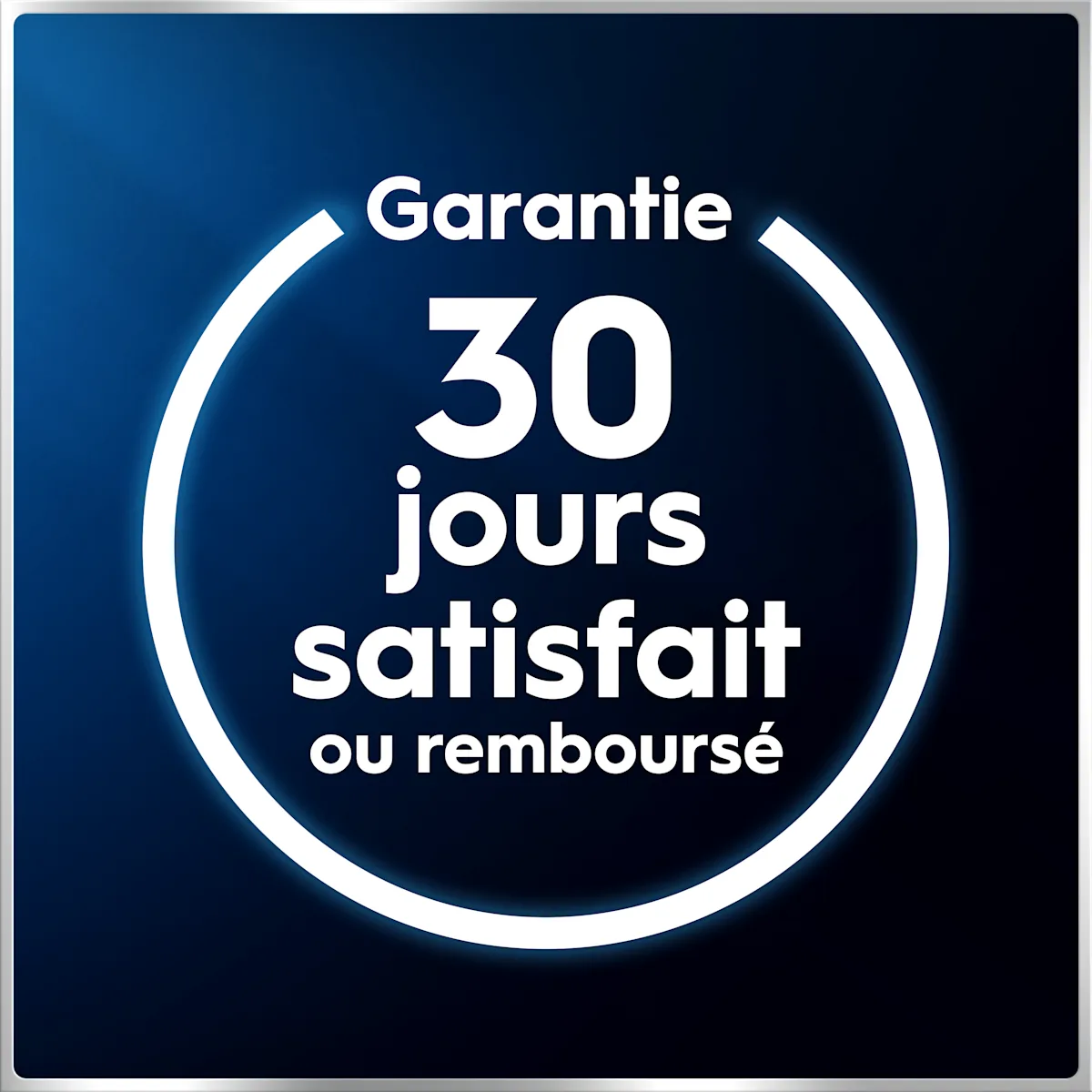 Garantie Oral-B: 30 jours satisfait ou remboursé.