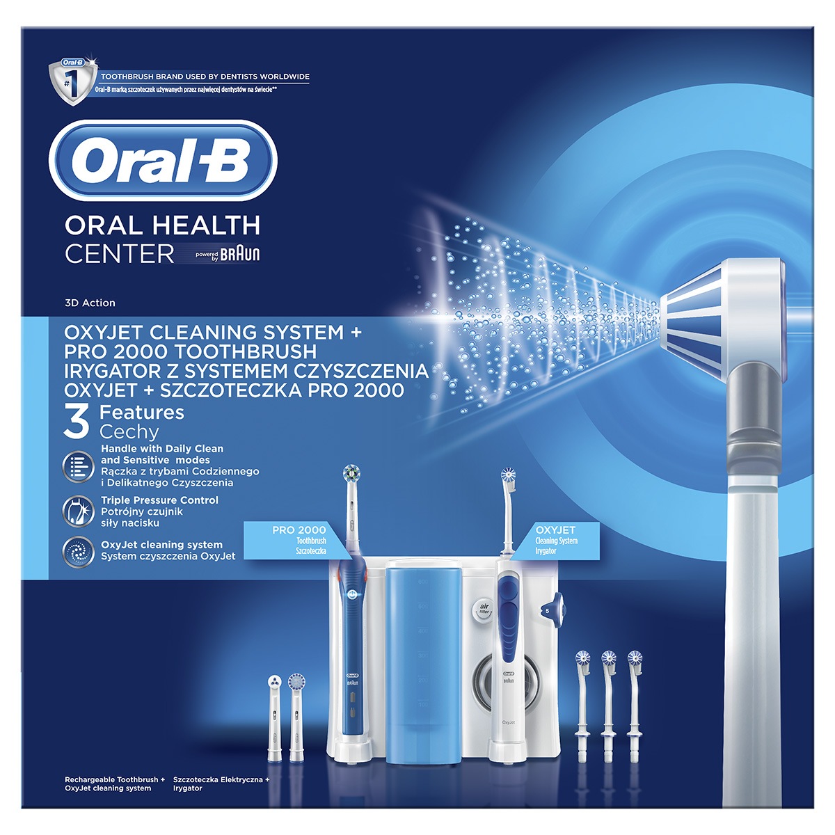 Oral-B Tête de buse pour dents OxyJet 4 pièces
