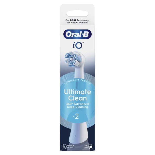 Oral-B iO - 2 brossettes Ultimate Clean Blanches