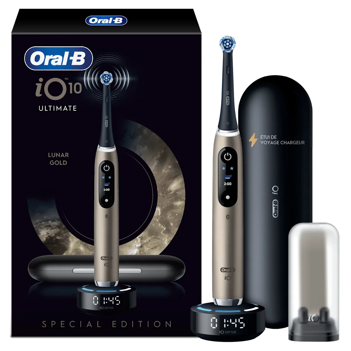 Oral-B iO10 Brosse À Dents Électrique Lunar Gold