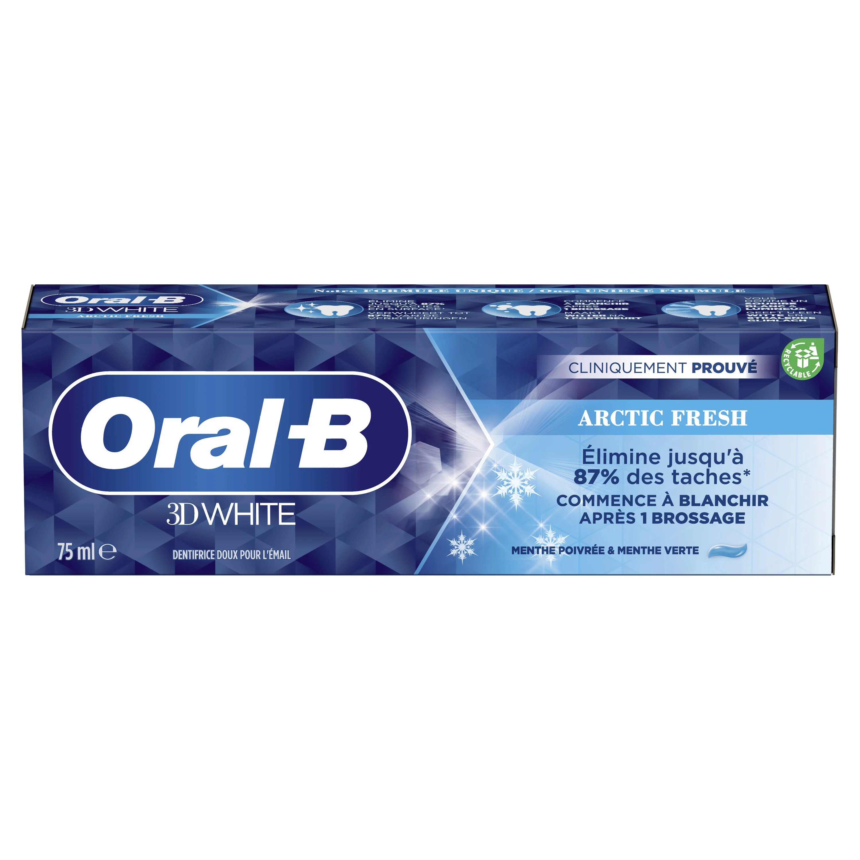 Oral-B 3D White Arctic Fresh dentifrice 