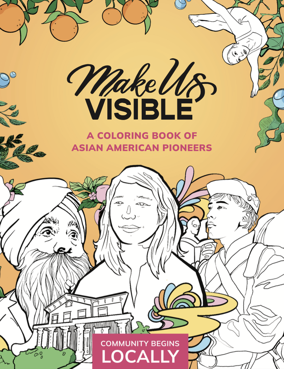 Make Us Visible original coloring book cover