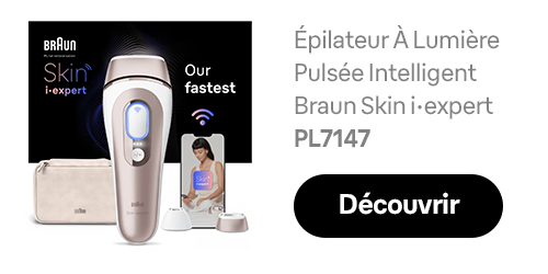 Épilateur À Lumière Pulsée Intelligent Braun Skin i -expert PL7147