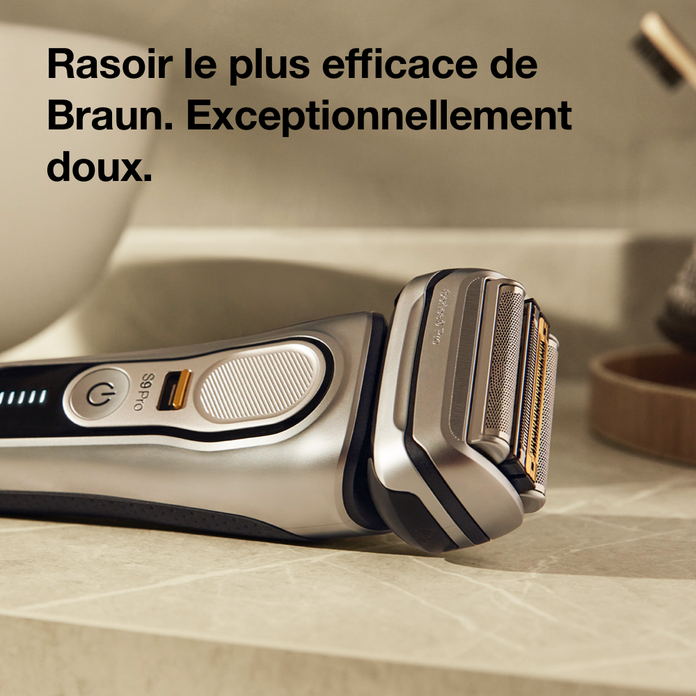 Rasoir le plus efficace de Braun. Exceptionnellement doux.