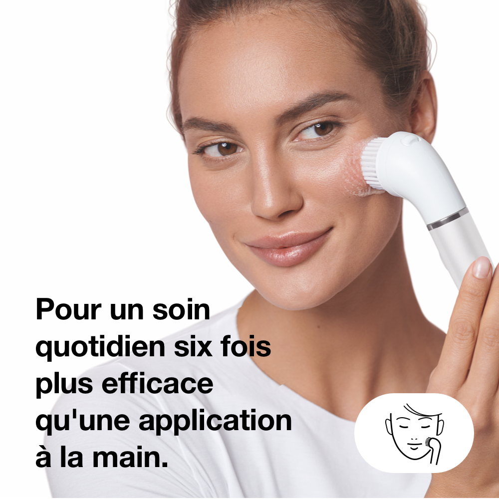 Pour un soin quotidien six fois plus efficace qu'une application à la main.