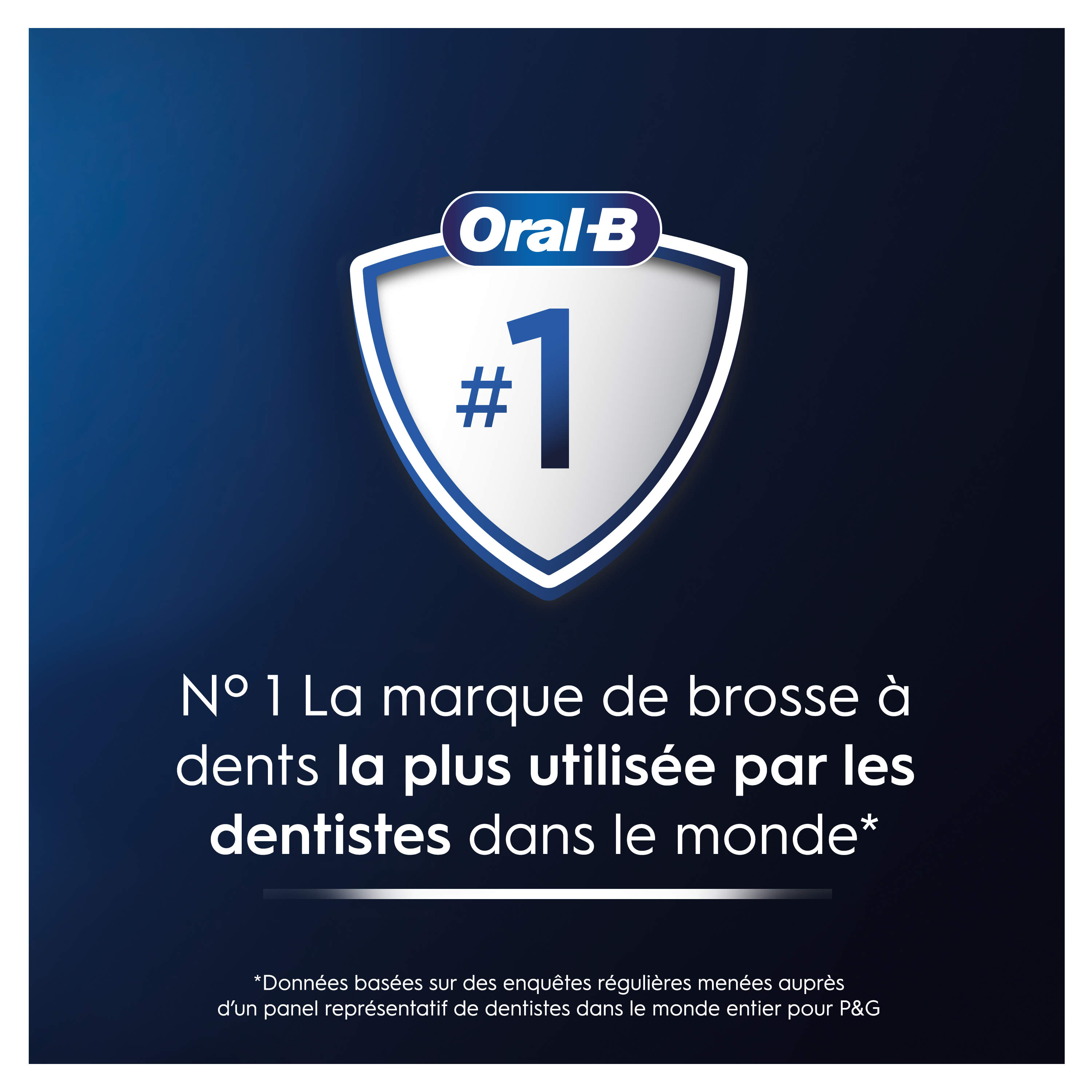 N° 1 La marque de brosse à
dents la plus utilisée par les
dentistes dans le monde*
