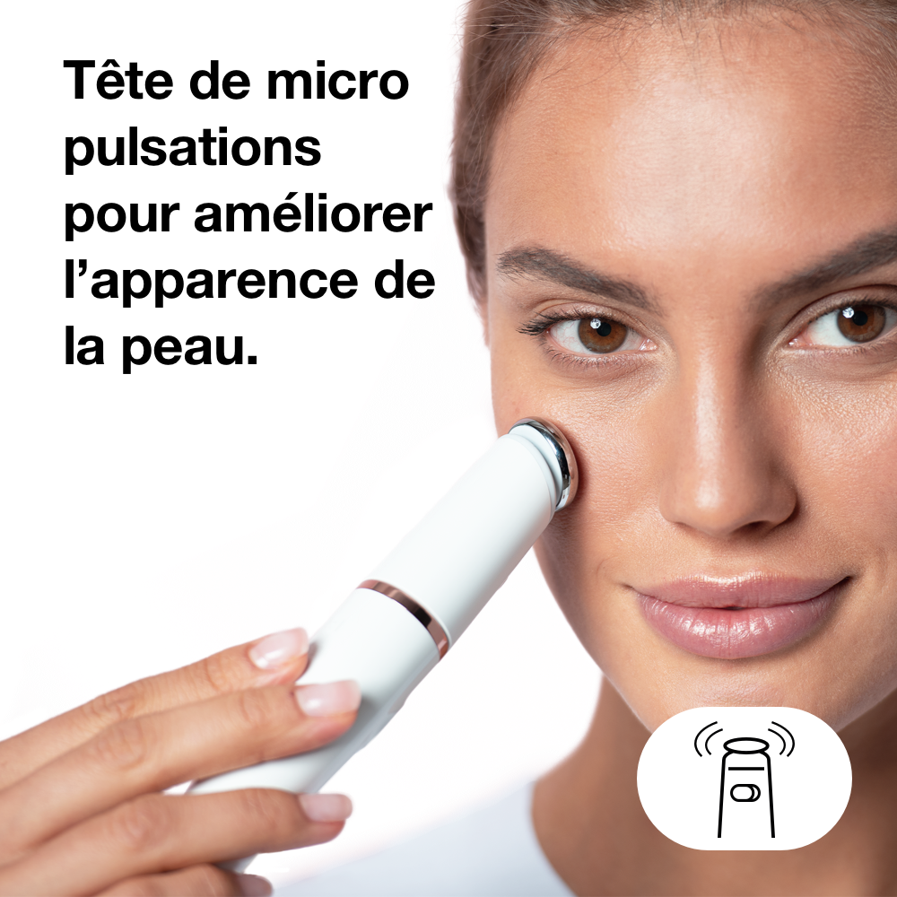 Tête de micro pulsations pour améliorer l'apparence de la peau.