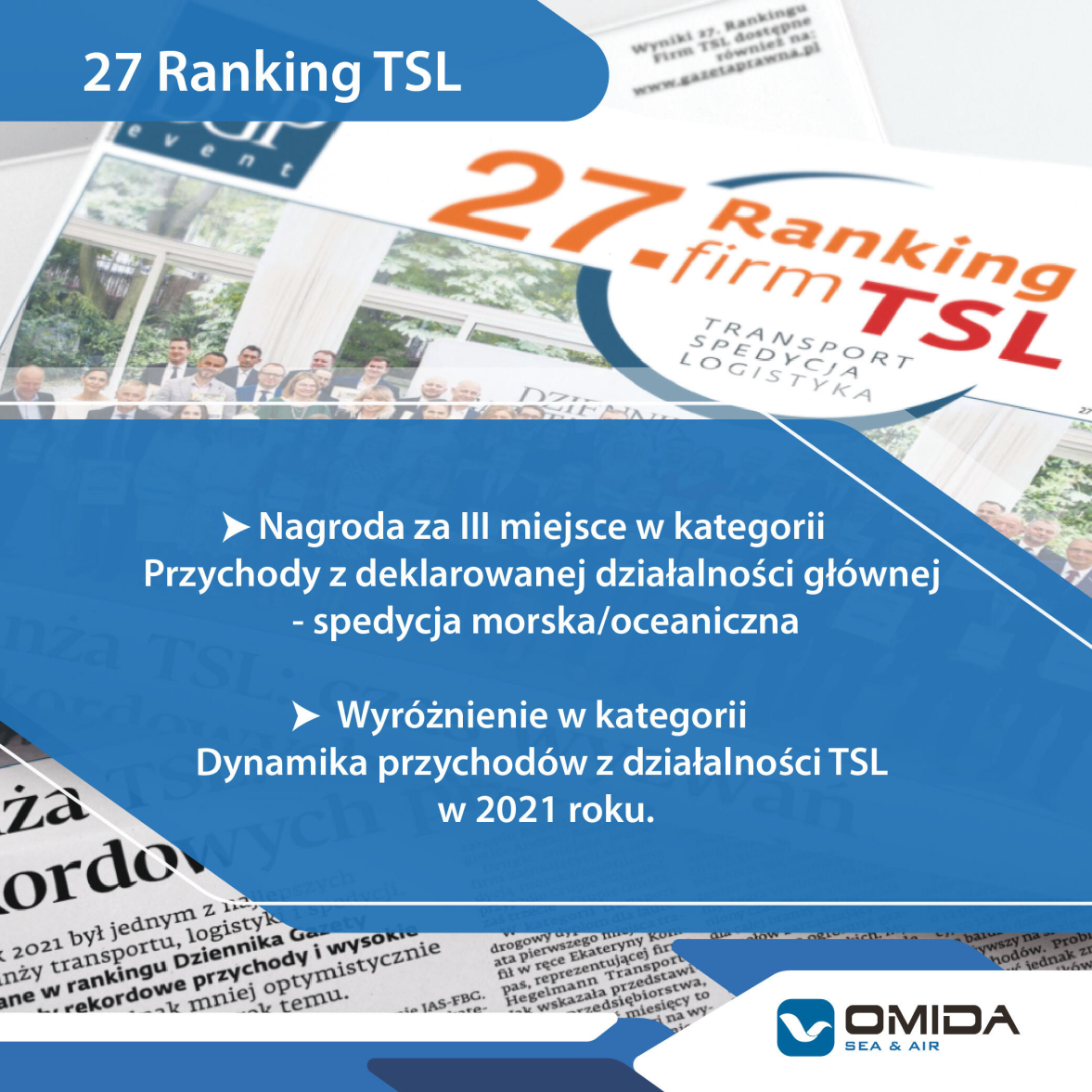 27 Ranking TSL | Omida Sea And Air S.A.