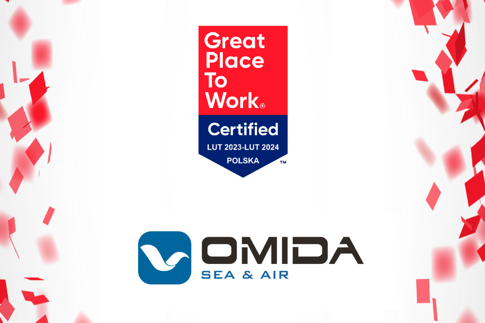 Otrzymujemy certyfikat Great Place to Work | Omida Sea And Air S.A.