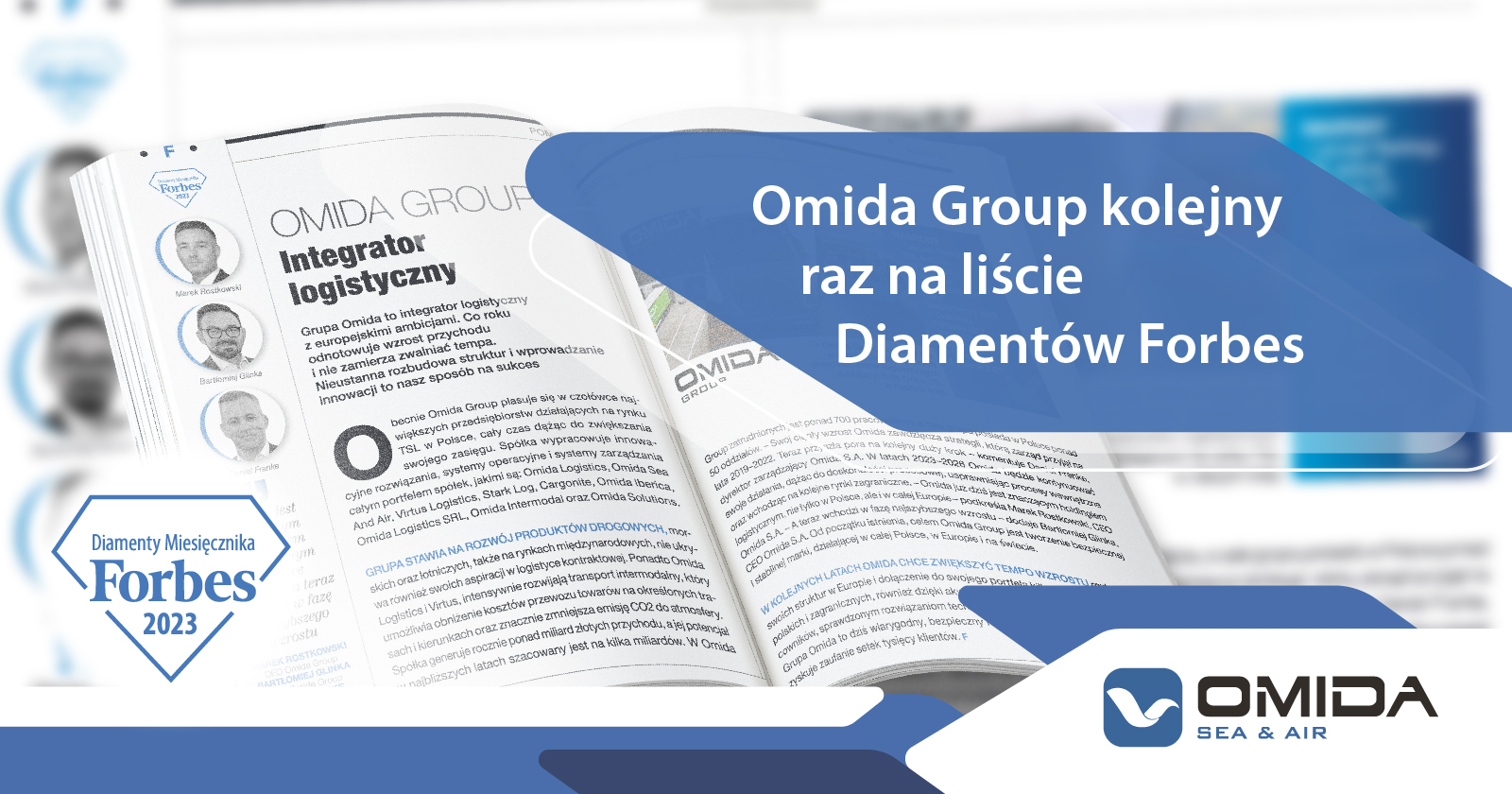 Omida Group na liście Diamentów Forbes 2023 | Omida Sea And Air S.A.