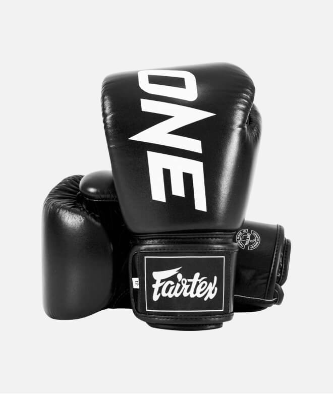 A pair of ONE Championship boxing gloves