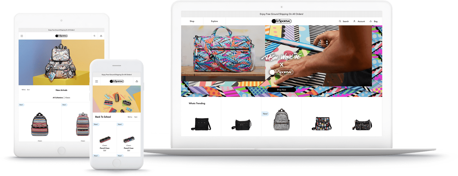 LeSportsac grew orders 37% through multi-channel ecommerce — Shopify ...