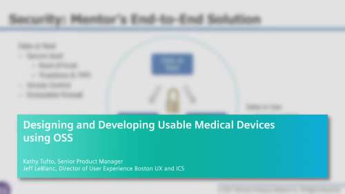 Designing and Developing Usable Medical Devices using OSS