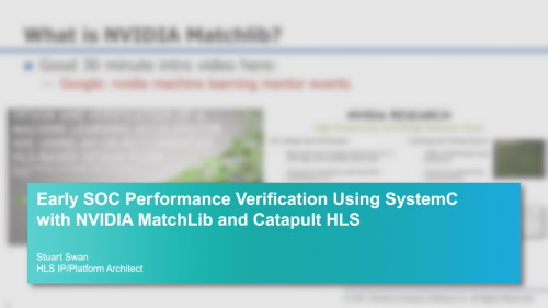 Early AXI SOC Performance Verification Using NVIDIA MatchLib and Catapult HLS