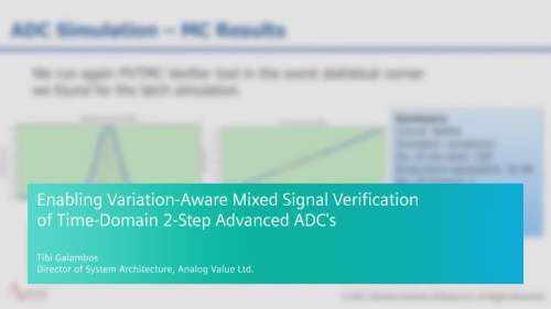 Enabling Variation-Aware Mixed-Signal Verification of Time-Domain 2-Step Advanced ADC's