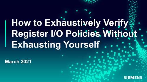 How to Exhaustively Verify Register I/O Policies Without Exhausting Yourself