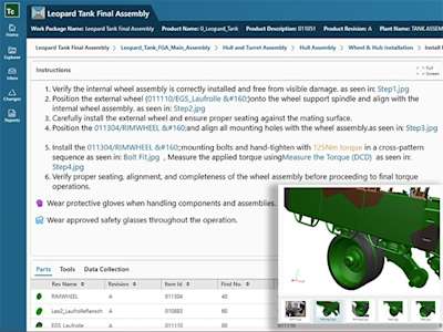 Teamcenter Easy Plan with AI-powered work instructions