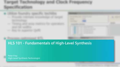 HLS 101 - Fundamentals of High-Level Synthesis