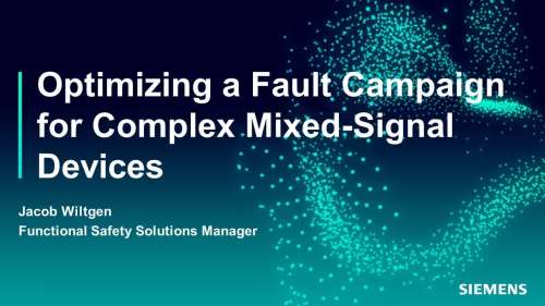 Optimizing a Fault Campaign for Complex Mixed-Signal Devices