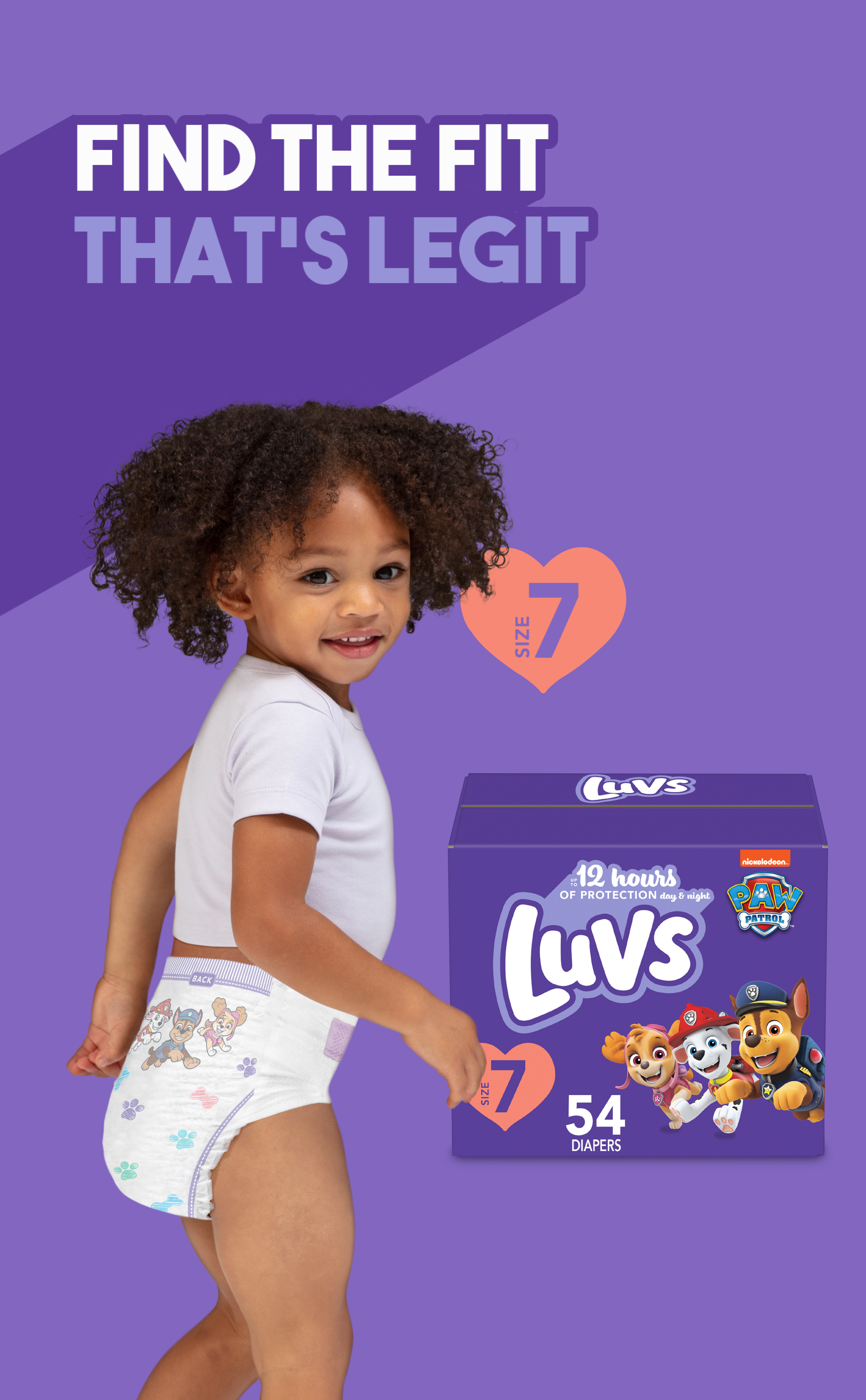 Luvs Diapers - Size 1, 294 Count, Paw Patrol Kuwait