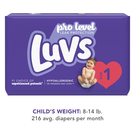Shop Diapers for newborns - Luvs